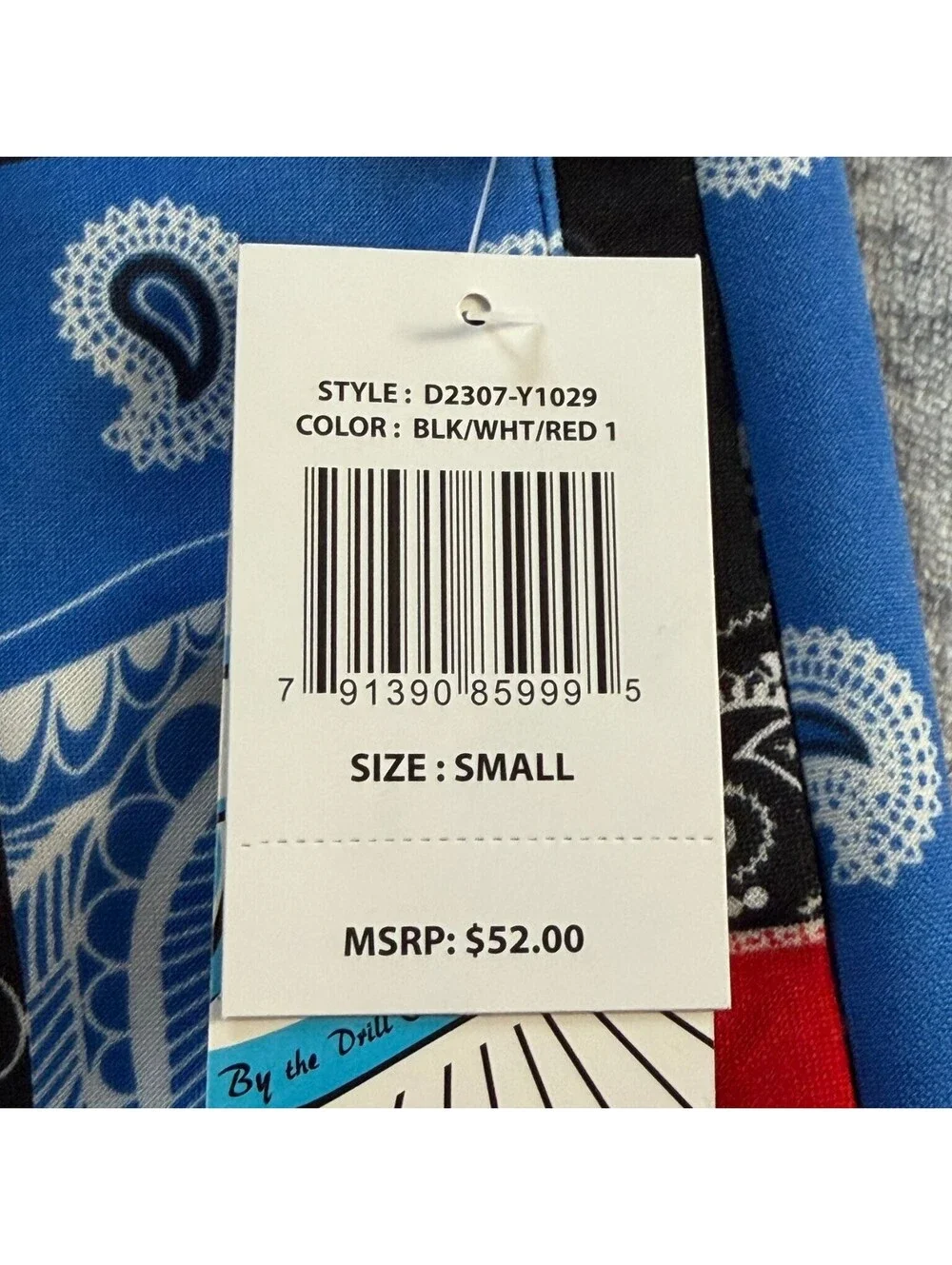 Fresh Prints of Bel-Air Men's Small Multi-Color Bandana Patchwork Shorts